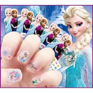 HT Disney Cartoon Nail Stickers Elsa Frozen Art for Children Kid Adorable DIY Kids Birthday Party Gi