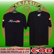KAOS HONDA SUPRA FIT MODEL BARU KATUN COMBED 24S TEBAL//KINI DENGAN LOGO DI BELAKANG//BISA COD//KAOS