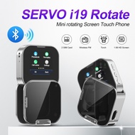 SERVO i19 Rotate Small Box Touch Mobile Phone 2SIM Standby Magic Voice Bluetooth Sync Music Torch Mi