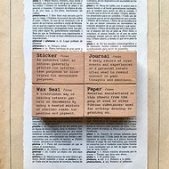 字典系列印章 (paper, sticker, wax seal, journal)