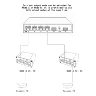 3 Port MINI Gigabit POE Injector 20Vdc-36Vdc Input Mode A and B 24V Passive POE Injector