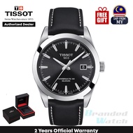 [Official Warranty] Tissot T127.407.16.051.00 Men's Gentleman Powermatic 80 Silicium 40mm Automatic Leather Strap Dress Fashion Watch T1274071605100 (watch for men / jam tangan lelaki / tissot watch for men / tissot watch / men watch)