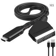 NEX Scart to Converter Conversion Adapter Cable 1m 3 28ft Black