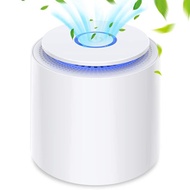 Portable Air Purifier with True HEPA Filter  USB Powered Desktop Air Cleaner with Night Light