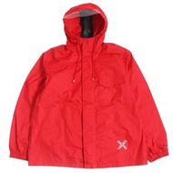 全新未使用 21SS KENZO FA65BL 5601NJ 標誌印花拉鍊連帽風衣/雨衣，紅色，RED，正品，男款