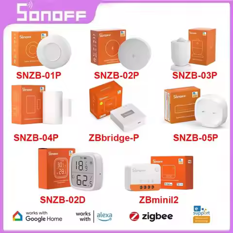 SONOFF Zigbee SNZB-05P SNZB-01P SNZB-02P SNZB-02D SNZB-03P SNZB-04P Zigbee 3.0 Sensor ZB BRidge PRO 