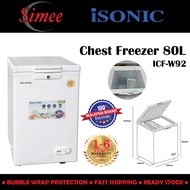 iSonic Dual Function Chest Freezer 80L [ ICF-W92 | ICFW92 ]