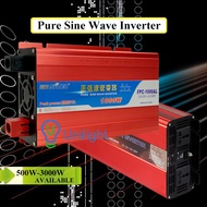 DC 12V hingga 220-240V Penyongsang Gelombang Sinus Tulen 500W-3000W DC 12V to 220-240V  Pure Sine Wa