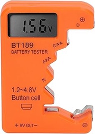 Battery Capacity Checker, Digital Display Battery Tester, Small Volt Checker for C, AA, AAA, D, N, 9
