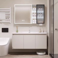 Aluminum Bathroom Cabinet Combination Wash Face Hand Ceramic Integrated Basin Toilet Basin Cabinet