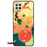 Case for Samsung A12 - A21 - A21s - A22 4G - A31 - A90 5G Carp and Red Umbrella models