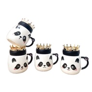 Panda Mug Coffee Tea Milk Cup Ceramic Glass/ Cute Panda Glass Coffee Cup Tea Cup/ Coffee Cup Glass C