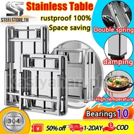 5cm thicker desktopMetal steel Stainless steel Table Folding Table Metal Console Table(75cm high)