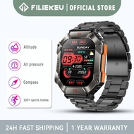 FILIEKEU smart watch for men GPS Compass altitude pressure military tactical watches Bluetooth call 