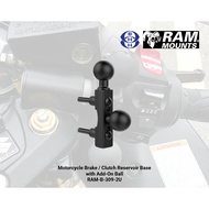 RAM-B-309-2U RAM Motorcycle Brake / Clutch Reservoir Base with Add-On Ball