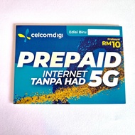 Celcom SIM Card Starter Pack with 7 Days of 3GB High-Speed DATA and Unlimited Internet 1mbps Speed