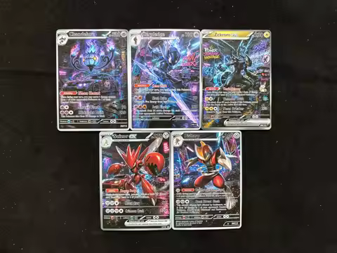 Pokemon holo cards 5Pcs Pokemon Cards Ceruledge Zekrom Scizor Bisharp Graffiti Series PTCG Collectio
