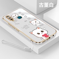 Electroplating cute cat for Oppo F1S Oppo F11 Oppo F11pro Oppo F9/F9 PRO Oppo k3 Oppo F7 Oppo F5 silicone simple net red anti fall lens full package mobile phone case