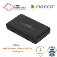 FIDECO PL02M  2 in 1 2.5 inch USB 3.0 hard drive HDD SSD enclosure ,hdd ssd case