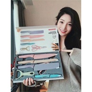 EVERRICH Kitchen Stainless Steel Knife Color Gift Cutter Set of Six Stainless Steel Kitchen Knife fo