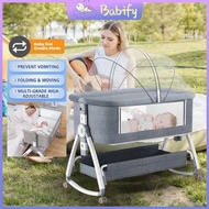 Portable Baby Cot Bed Crib Cradle (Foldable) Aluminum Alloy Lightweight Newborn Mattress Baby Safety