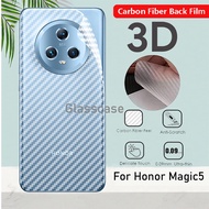 For Honor Magic 5 Pro 5Pro Magic5 Magic5Pro 5G 2023 Anti Slip 3D Carbon Fiber Protective Guard Rear Screen Protector Back Film Not Tempered Glass