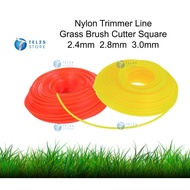 [ 1 UNIT ] Nylon Trimmer Line Grass Brush Cutter Square 2.4mm / 2.8mm / 3.0mm