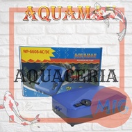 AERATOR AC DC AQUAMAN 6608 AIR PUMP 2 OUTPUT AQUARIUM fish pond