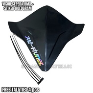 BMX BIKE VISOR SHIELD + ORIGINAL HOLOGRAM STICKER BMX GAS SPEEDHUNTERS TUNER
