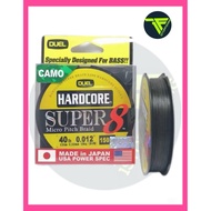 BRAIDED LINE, DUEL HARDCORE SUPER 8 150YDS (CAMO)