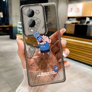 Vivo Y17s Y17 Y15 Y12 Y11 Y19 Y20 Y20s Y20i Y12s Y20sG Shin-chan Case Glossy Phone Casing Cartoon Candy Clear Color