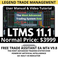 LTMS V11 EA MT4 UNLIMITED Legend Trade Management System with presets