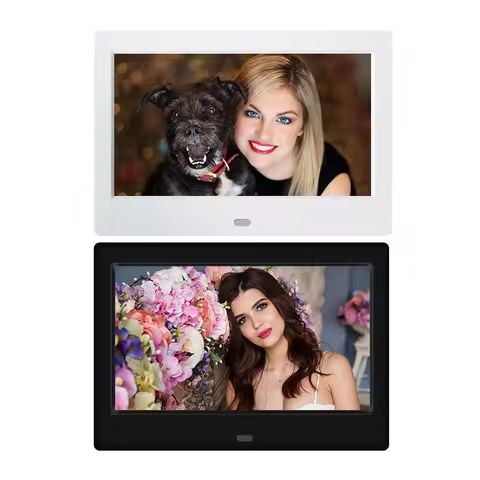 7inch HD LED Digital Photo Frame Music Photo Video Player Support USB/MMC/SD/MS Card 800*480 MP3 MP4