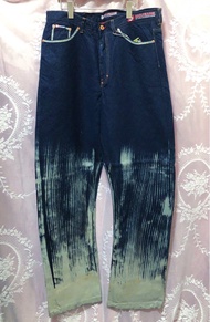New🔮赤牛34”復古漆染牛仔褲褲vintage style men pants denim jeans💫海外版
