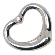 蒂芙尼 (Tiffany & Co.) Elsa PerettiTOP鏤空心形鑽石吊墜，925 純銀鑲鑽，西班牙製造，約 4.5 克，鏤空心形鑲鑽，女士款 [二手]