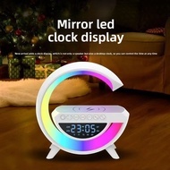 G63 Speaker Smart Station Wireless Charger Bluetooth RGB Desk Lamp Charging LED Atmosphere Light Blu