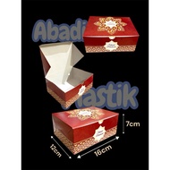MERAH 12x16 RED BATIK COLLECTION CAKE BOX/ CAKE BOX 12x16 CAKE BOX/ BOX 12x16