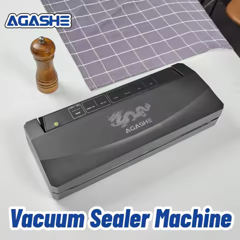 Vacuum sealer machine, -85Kpa strong suction, Chinese style, dragon, home kitchen food preservation 
