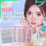 No Need Glue 120 Cluster Self-Adhesive Lashes 10-12mm Lashes Reusable False Eyelashes New Upgrad BQI