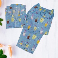 KATUN Adult Pajamas | Women's Cotton Pajamas | Women's Short Sleeve Pajamas