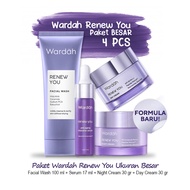 Paket Wardah Renew You Anti Aging 4 pcs - Ukuran Besar/ Kecil