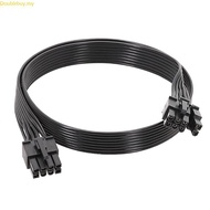 Doublebuy 8PIN to 8PIN 6+2 Power Cable 18AWG forCorsair HX1200 HX1000 HX850 HX750 Modular Power Supp