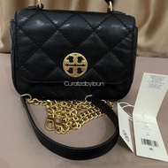 Tas Tory Burch Preloved Willa Mini - Tas selempang hitam