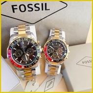 ☈ ﹊ ◈ Fossil stainless steel fashion watch for men women couple watch water proof  Non tarnish Wris