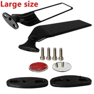 สำหรับ YAMAHA YZF R3 R25 R1 R6 R125 R15มอเตอร์ไซค์อุปกรณ์เสริมกระจกดัดแปลงปีกลมปรับได้กระจกมองหลังหม