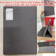 Casing Tablet หนัง PU สำหรับ Inovo I-Tab 705 Air เคสเคสที่สามารถตั้งได้10.9นิ้วสำหรับ Inovo I-Tab 70