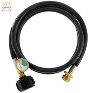 Propane Adapter Hose with Gauge 5FT Easy Install 1lb to 20lb Propane Adapter Converter  SHOPTKC4673