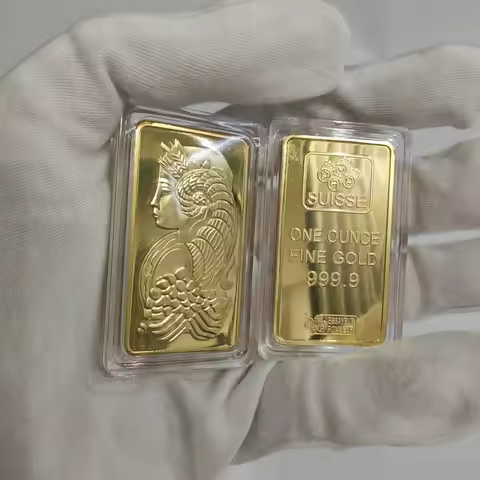 Wholesale 1/5/10//100pcs 1 Oz America Plated Bullion Bar Silver Bars for Home Decorations for Souven