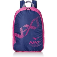Mizuno Backpack Pocketable Lightweight Club Activities Compact Folding Travel 33JM2043 Navy/Pink L30