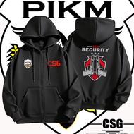 Hot CSG Security Design Hoodie zipper Microfiber Classic Fesyen ringan bernafas M-3XL